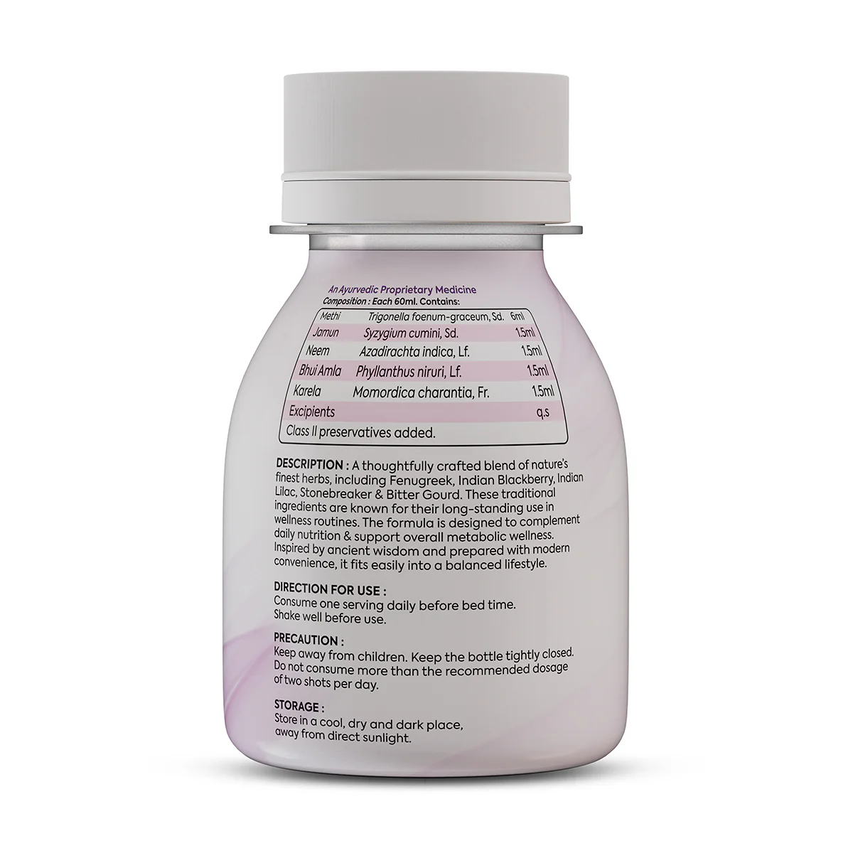 Anti Diabetic Shot | Ayurvedic Blood Sugar & Metabolic Support | Shot 60 ml Pack of 9 - Image 3