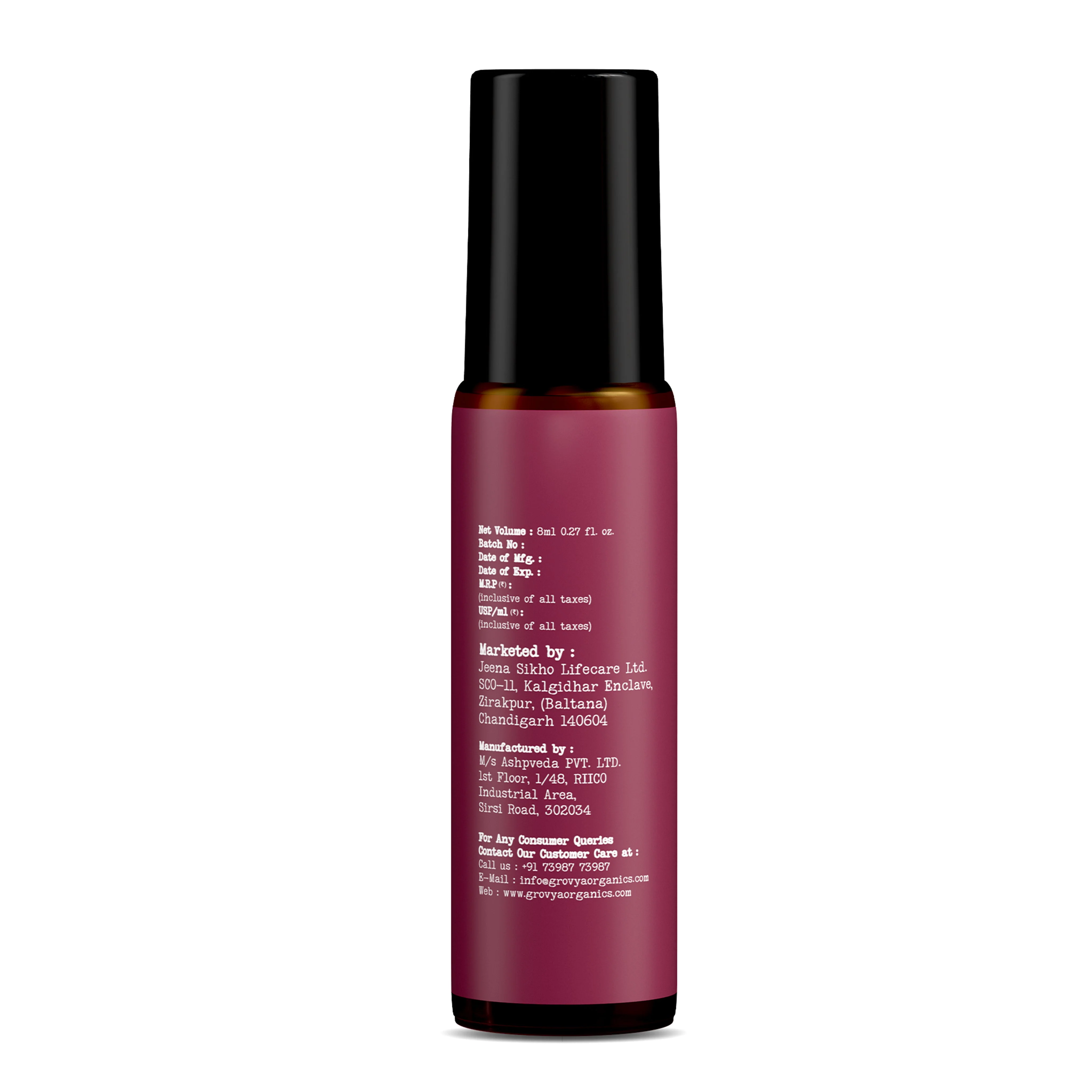Grovya Organics Aura Whispering Lily Roll-On | Soft Floral Perfume Oil with Lily Extracts & Natural Oils | Alcohol-Free Long-Lasting Fragrance - Image 3