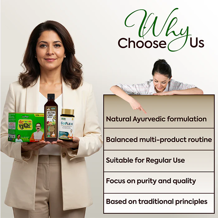 Joint Care Combo | Asthi Care Juice + Go Flexi Capsules + Pet Shuddhi Kit | Ayurvedic Support for Joint Health & Mobility - Image 5