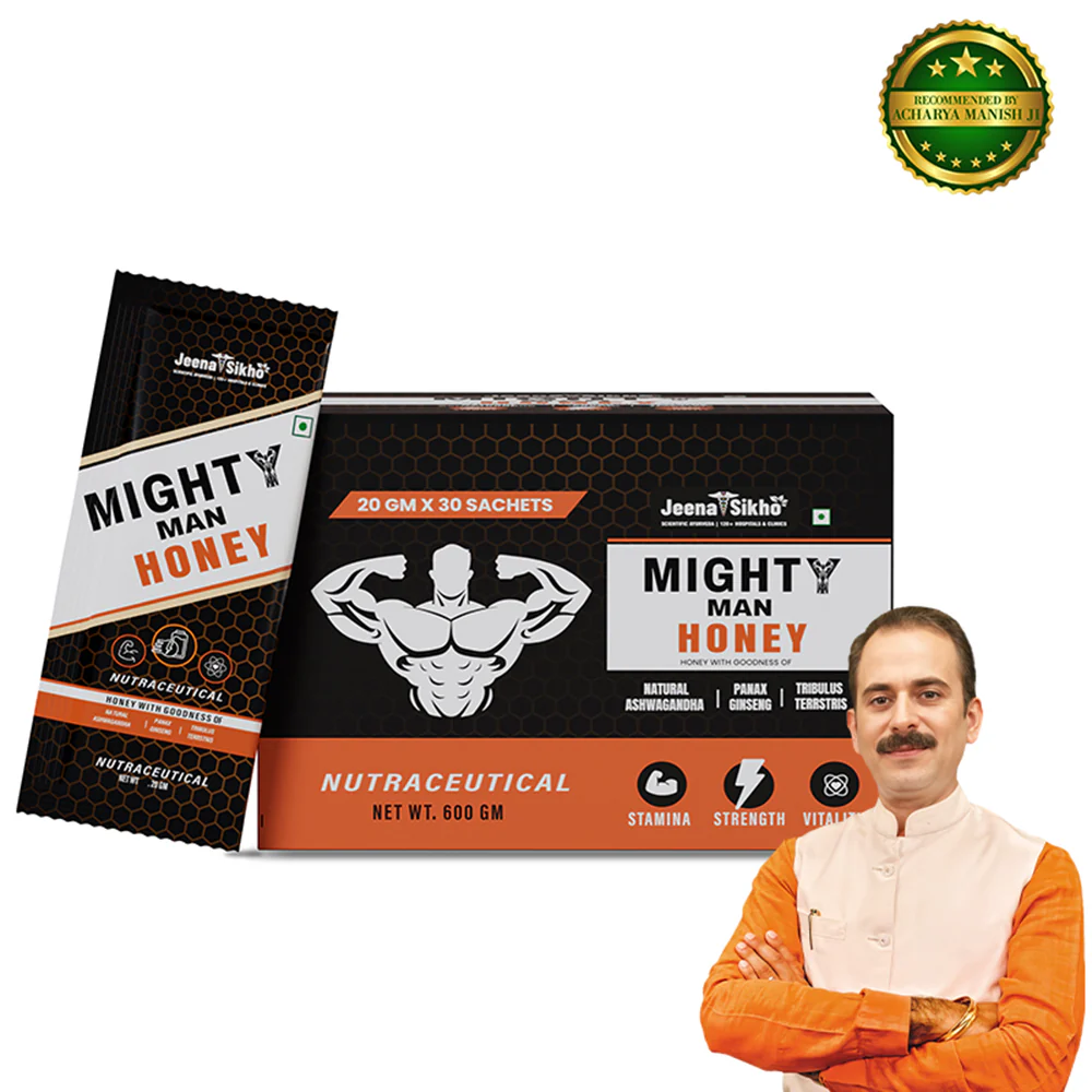 Mighty Man Honey Sachets | Ayurvedic Nutraceutical for Stamina, Strength & Vitality Support