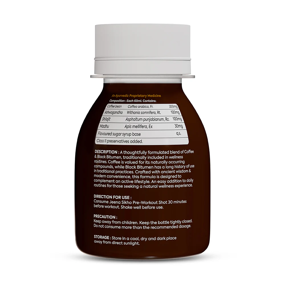 Pre-Workout Shot | Ayurvedic Energy & Stamina Support | 60 ml, Pack of 9 - Image 3